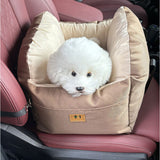 Portable Dog Car Seat & Carrier – Washable Travel Bed for Small Dogs & Cats