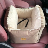 Portable Dog Car Seat & Carrier – Washable Travel Bed for Small Dogs & Cats