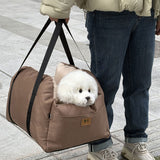 Portable Dog Car Seat & Carrier – Washable Travel Bed for Small Dogs & Cats