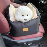 Portable Dog Car Seat & Carrier – Washable Travel Bed for Small Dogs & Cats