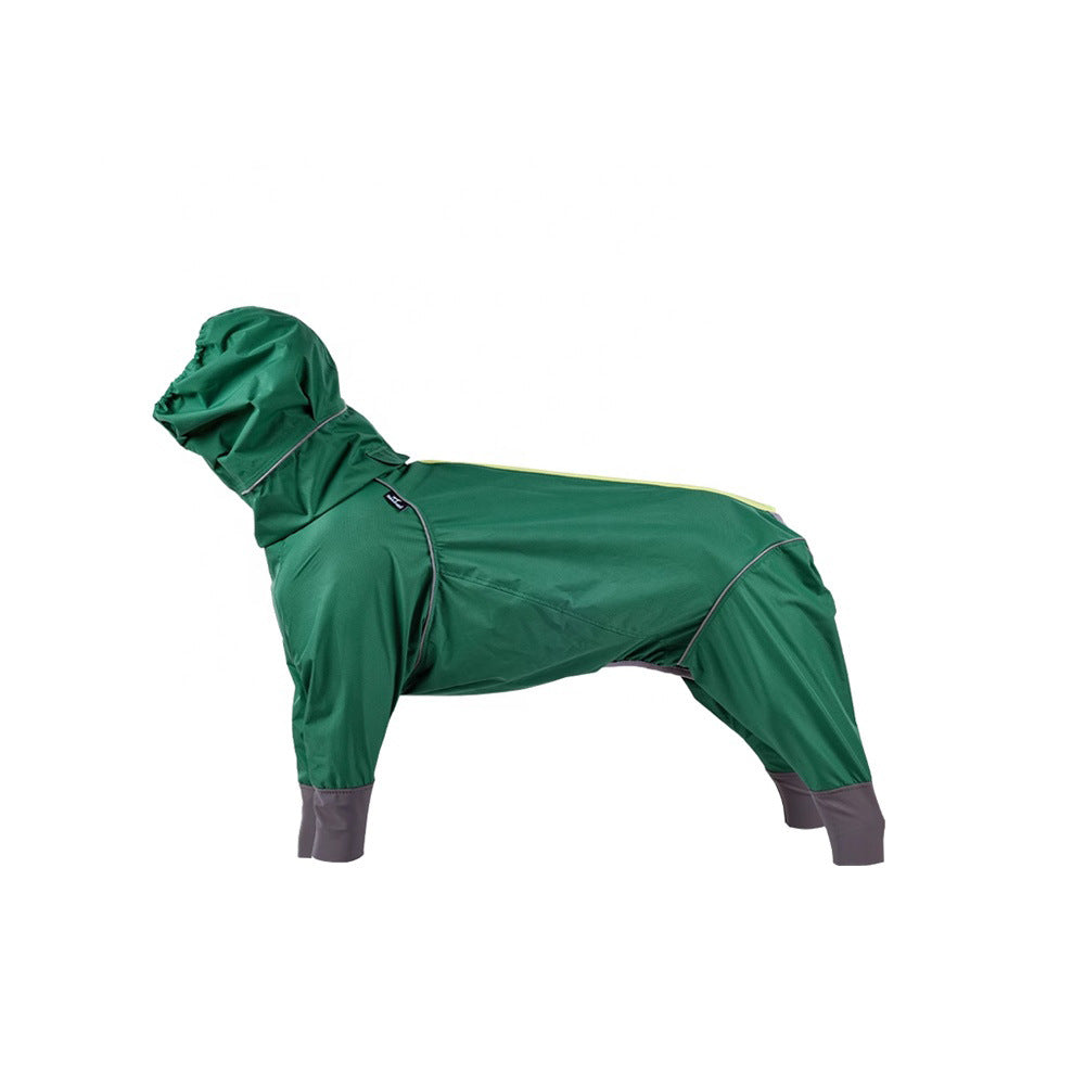 Dog size chart showing length, neck and girth measurements
