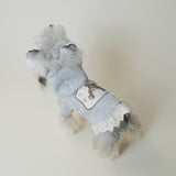 Dog Hoodie with Lace Trim – Cozy Pullover Sweater for Small Dogs