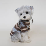 Striped Dog Turtleneck Sweater – Cozy Knit Pullover for Small Dogs