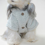 Cozy Bunny Ear Fleece Dog Coat – Warm Hooded Jacket for Small Dogs