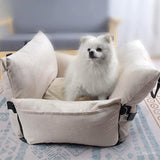 Extra Large Dog Car Seat & Travel Bed – Fold-Down Front, Water-Resistant