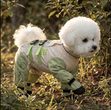 Dog Dustproof Four-Legged Jumpsuit with Integrated Paw Covers