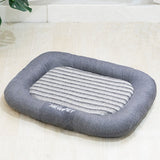 Breathable Cotton Linen Dog Bed - Orthopedic & Scratch-Resistant Pet Lounge, Washable