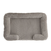 Calming Sofa Pet Bed with Bolsters - Washable Plush Dog & Cat Couch