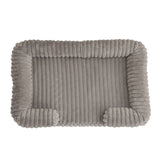 Plush Sofa Dog Bed with Bolsters – Washable Cozy Bed for Dogs & Cats