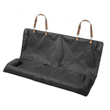 Dog car seat cover in charcoal black, flat view