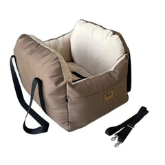 Portable Pet Car Seat Carrier & Travel Bed - Safe, Washable, for Small Dogs & Cats