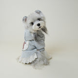 Dog Hoodie with Lace Trim – Cozy Pullover Sweater for Small Dogs