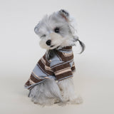 Striped Dog Turtleneck Sweater – Cozy Knit Pullover for Small Dogs