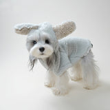 Cozy Bunny Ear Fleece Dog Coat – Warm Hooded Jacket for Small Dogs
