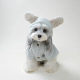 Cozy Bunny Ear Fleece Dog Coat – Warm Hooded Jacket for Small Dogs