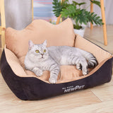 Crown Sofa Pet Bed - Orthopedic Velvet Dog & Cat Couch, Washable
