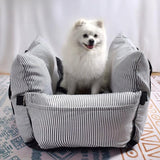 Extra Large Dog Car Seat & Travel Bed – Fold-Down Front, Water-Resistant