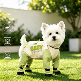 Dog Dustproof Four-Legged Jumpsuit with Integrated Paw Covers