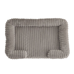 Calming Sofa Pet Bed with Bolsters - Washable Plush Dog & Cat Couch