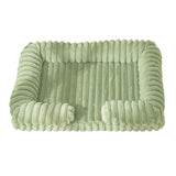 Plush Sofa Dog Bed with Bolsters – Washable Cozy Bed for Dogs & Cats