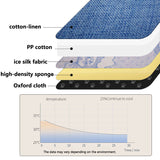 Orthopedic Cooling Dog Bed - Breathable Summer Pet Lounge with Washable Cover
